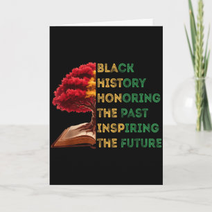 Honoring Past Inspiring Future Black History Month Card
