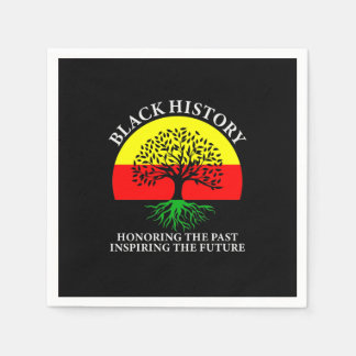 Honoring Past Inspiring Future Black History Month Napkin