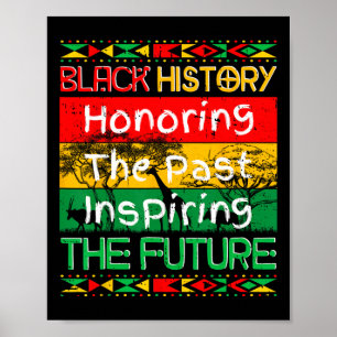 Honoring Past Inspiring Future Black History Month Poster