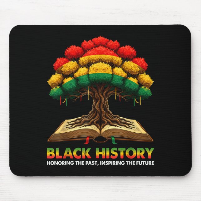 Honoring Past Inspiring Future Black History Teach Mouse Mat (Front)