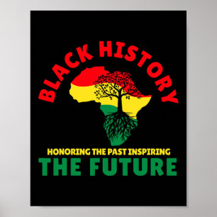 Honoring Past Inspiring Future Men Women Black His Poster