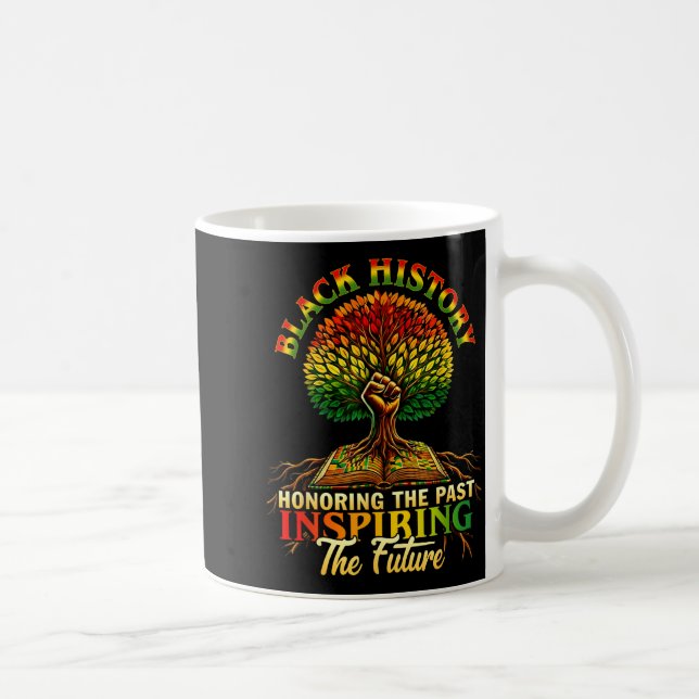 Honoring Past Insring Future Men Women Black Histo Coffee Mug (Right)