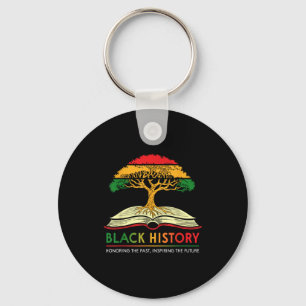 Honoring Past Insring Future Men Women Black Histo Key Ring