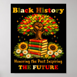 Honoring teachers women black history month tribut poster