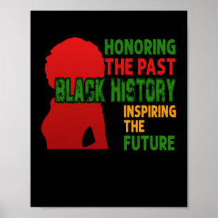 Honoring The Past Black History Inspiring The Futu Poster