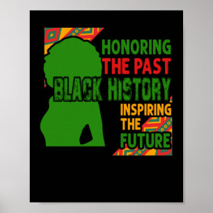 Honoring The Past Black History Inspiring The Futu Poster