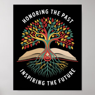 Honoring The Past Inspiring The Future Black Histo Poster