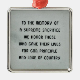 Honour and Remember Military Ornament