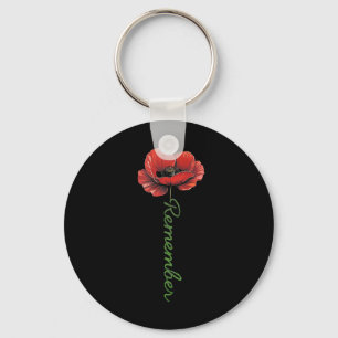 Honour And Remember Poppy Flower Language Crew Sum Key Ring