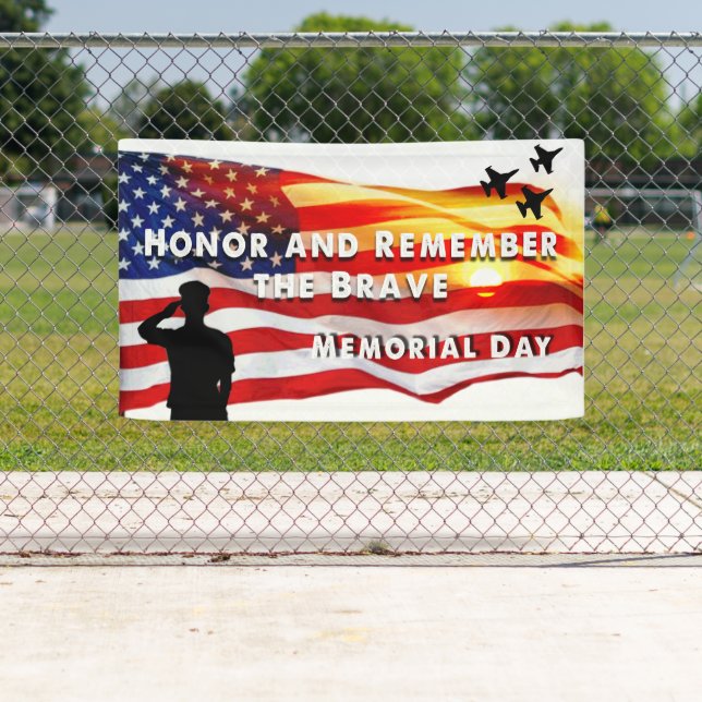 Honour and Remember the Brave Banner (Insitu)