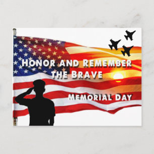 Honour and Remember the Brave Postcard