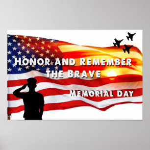 Honour and Remember the Brave Poster