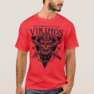 Honour and Valour Heritage Swords and Skull in Hel T-Shirt