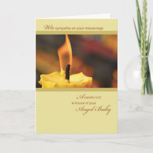 Honour Angel Baby Candle Card