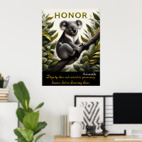 Honour Blossoms in Koala’s Peaceful Perch