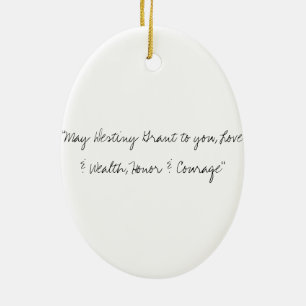 Honour & Courage Ceramic Tree Decoration