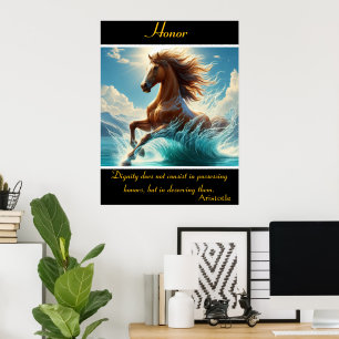 Honour Dances Amid Turquoise Waters Poster