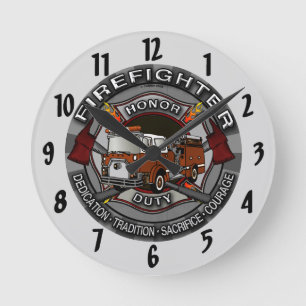 Honour Firefighter  clock 