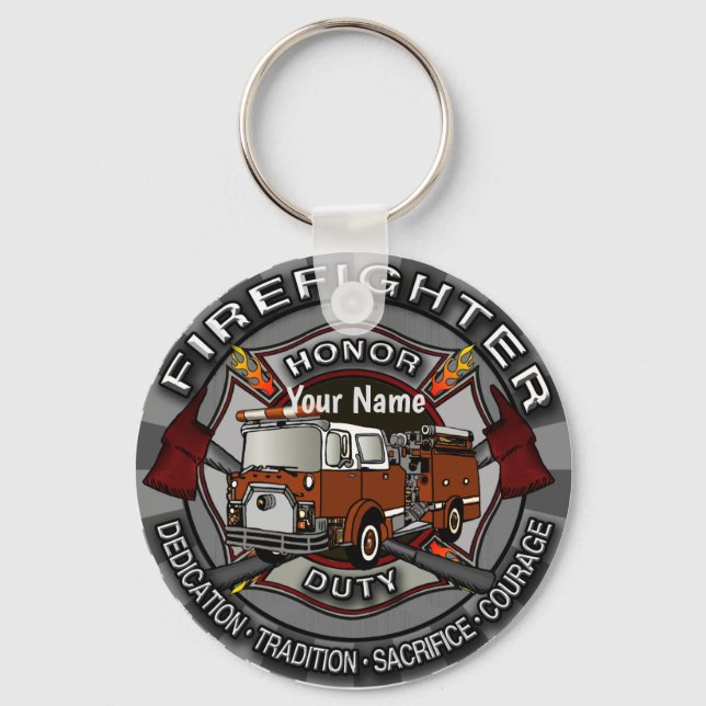 Honour Firefighter keychains (Front)