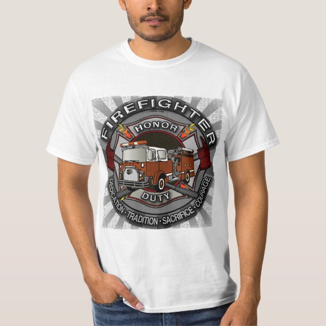 Honour Firefighter   t-shirt (Front)