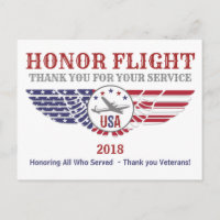 Honour Flight Thank You For Your Service Cards