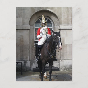 Honour Guard on Horse London Postcard