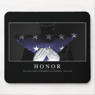 Honour: Inspirational Quote Mouse Mat