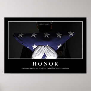 Honour: Inspirational Quote Poster