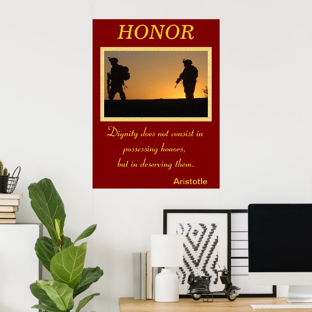 Honour Lives Within Military’s Noble Courage Poster (Home Office)