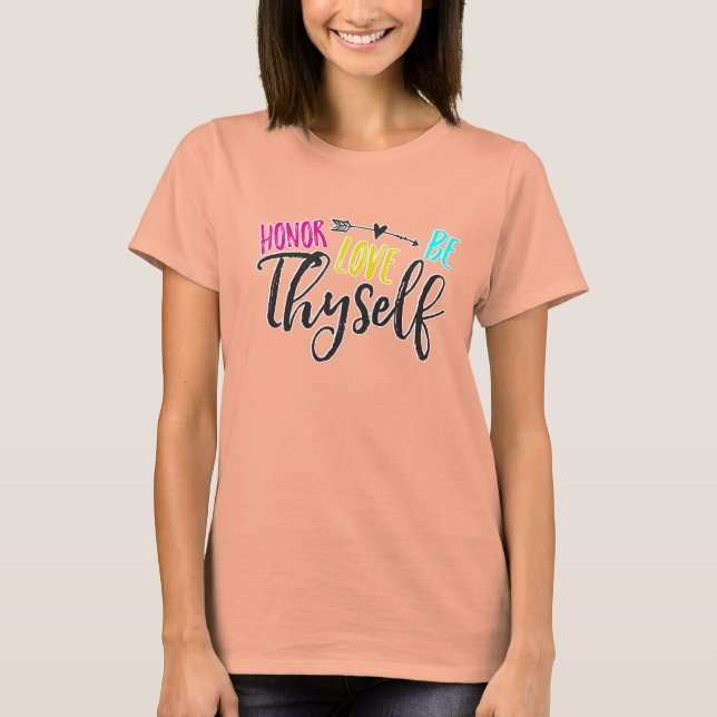 Honour, Love & Be Thyself Box Crop T-Shirt (Front)