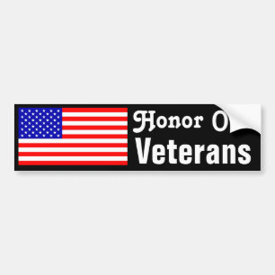 Honour Our Veterans Bumper Sticker
