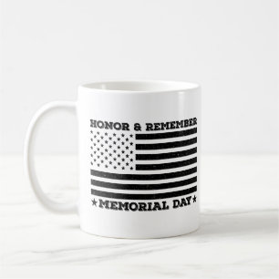 Honour Remember Memorial Day Patriotic Design Funn Coffee Mug