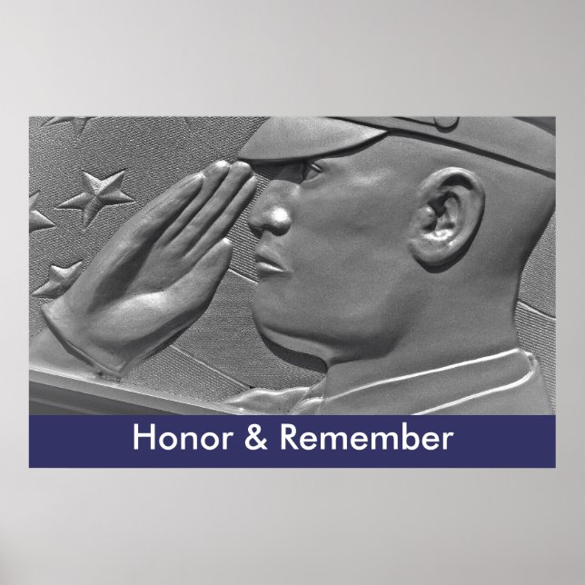 Honour & Remember Military Hero Poster (Front)