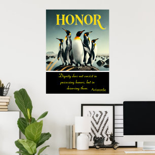 Honour Resides in Every Playful Step Poster