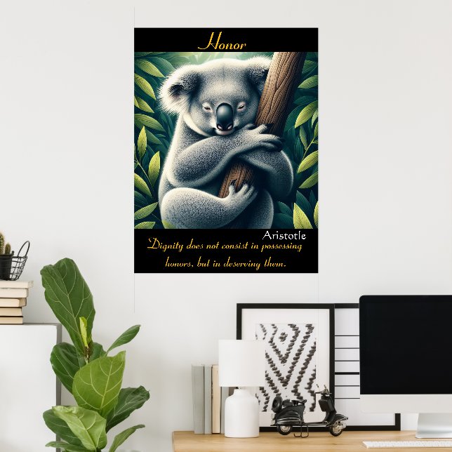 Honour Rests in Nature’s Gentle Embrace Poster (Home Office)