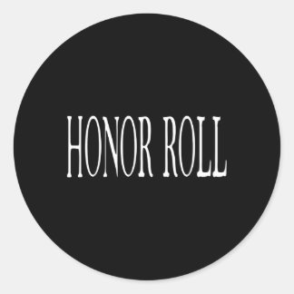 Honour Roll Student Recognition Classic Round Sticker