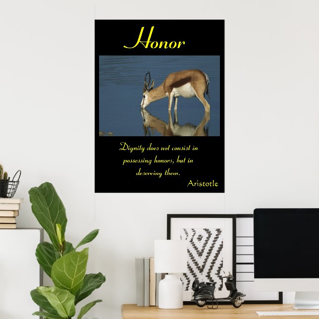 Honour Shines Amid Nature’s Untamed Beauty Poster (Home Office)