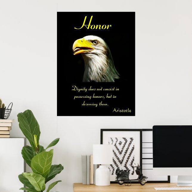 Honour Soars With Eagle’s Timeless Grace Poster (Home Office)