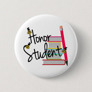 Honour Student 6 Cm Round Badge