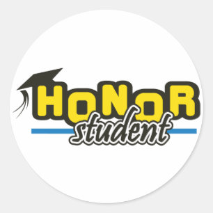 Honour Student Classic Round Sticker