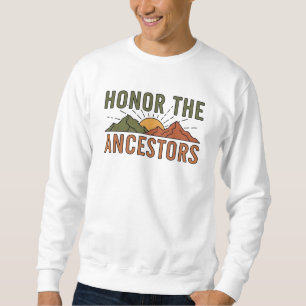 Honour the Ancestors with Modern Mountain Sunset Sweatshirt