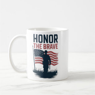 Honour The Brave Veterans Gift T-shirt Coffee Mug