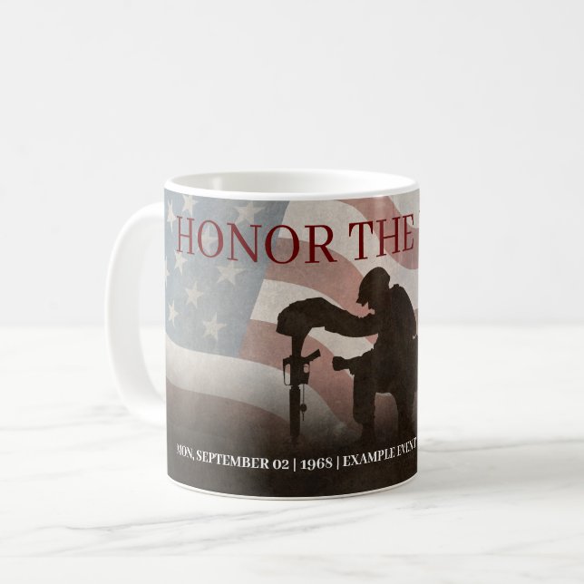 Honour The Fallen Coffee Mug (Front Left)
