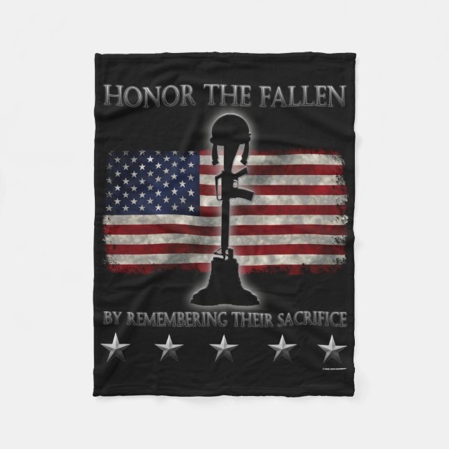Honour The Fallen Fleece Blanket (Front)