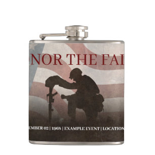 Honour The Fallen Hip Flask