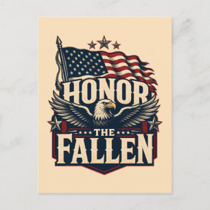 Honour the Fallen Memorial Day Postcard