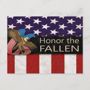 Honour the Fallen Military Postcard