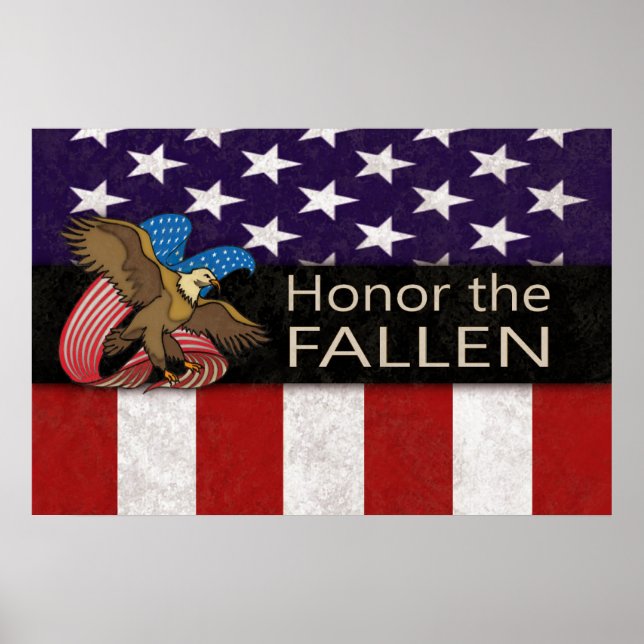 Honour the Fallen Military Poster (Front)