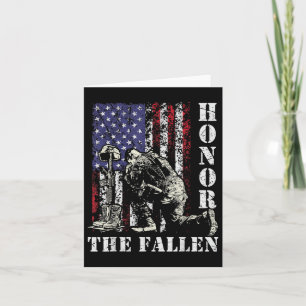 Honour The Fallen Remember Never Forget Memorial Card