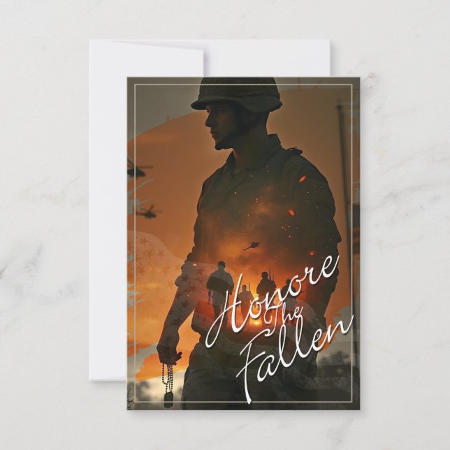 Honour the Fallen – Remember Their Sacrifice (Front)